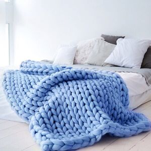 <span class=keywords><strong>Plaid</strong></span> de luxe personnalisé en chenille violette, tricoté, épais, tressé et noué, taille King, avec motif imprimé, confortable - Product Image 4
