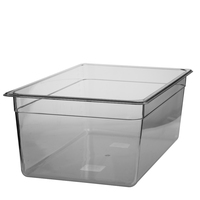 Rectangle Transparent 1/1 Casserole Alimentaire En Plastique Polycarbonate PC Gastronorm GN Conteneur pour Hôtel Utiliser Des Aliments Frais Servir Et Stockage