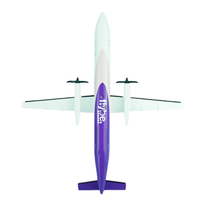 Modèle d'avion en résine personnalisé Flybe Dash 8-400 (Q400) pour la décoration de bureau, modèle réduit 1/200