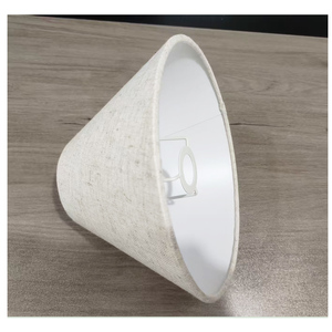 <span class=keywords><strong>Paralume</strong></span> in Lino <span class=keywords><strong>E14</strong></span> Fatto a Mano in Stile Europeo Moderno con Struttura in Filo Metallico, Copertura Personalizzata in Tessuto per Lampade da Tavolo e da Terra - Product Image 4