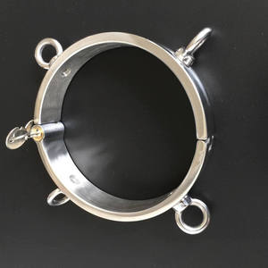 Collar de Esclavo de Cuatro Orejas de Acero Inoxidable de Alta Calidad para Ejercicios de Kegel - Collar Adulto Emperador Negro - Product Image 2