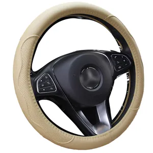 China Wholesale Luxury Sports-Design Artificial Leather Steering Wheel Cover Anti-Slip Comfortable For Cars
