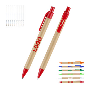 Biểu Tượng Tùy Chỉnh Bút Bi Nhựa Có Thể Thu Vào Bút Bi Màu Đen Màu Xanh Mực Khách Sạn Quảng Cáo Bút Văn Phòng Trường Nhà - Product Image 3