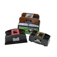 Mélangeur de cartes automatique chaud Mélangeur de cartes de poker Machine électrique en bois Mélangeur de cartes à jouer pour le jeu de casino de fête à la maison