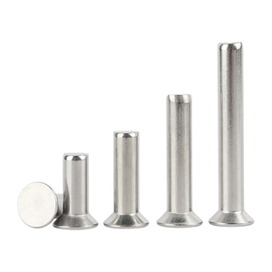 Fábrica en China Remache de punzón plano Remaches de cabeza avellanada de acero inoxidable Remaches sólidos DIN661 - Product Image 4