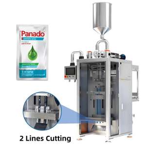 홍삼 액체 충전 밀봉 기계를 위해 찢어지기 쉬운 5ml 시럽 마시는 향 주머니 포장기 자동 - Product Image 1