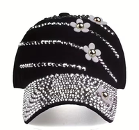 Gorra de Béisbol Deportiva para Mujer, Protección Solar para Todas las Estaciones, Diseño con Letras, Tela Transpirable, Estilo Denim, Visera Curva, para Actividades al Aire Libre, Primavera, Verano, Ocio