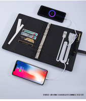 Coffret cadeau pour ordinateur portable rechargeable avec logo personnalisé Chargement de l'alimentation mobile sans fil Cadeau d'affaires promotionnel Voyage de réunion