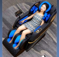 C124 Chaise de massage portable complète du corps Conception moderne à gravité zéro Pression d'air Yamaguchi Électrique AI Chauffage vocal Taille pliable