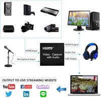 USB 2.0 4K HD 1080P 60FPS HDMI Carte de Capture De Jeu Vidéo pour la Diffusion En Direct pour PS3/ PS4 /Xbox Video Capture HDMI Carte avec Audio