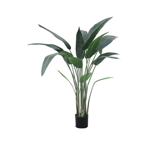 Palma del Viaggiatore Sintetica, Pianta Bonsai Artificiale in Vaso per Decorazione Esterna e Interna, Alberi e Piante Artificiali - Product Image 3