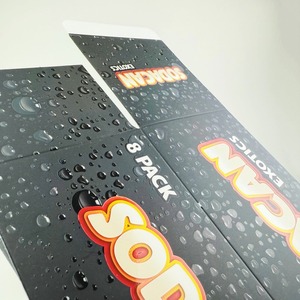 Độc đáo UV nước thả kết cấu Đá Đồ uống đóng gói hộp tuyệt đẹp bóng tại chỗ UV tùy chỉnh có thể gập lại bao bì hộp giấy - Product Image 6