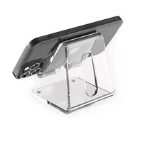 Transparenter Acryl-Telefonst änder Desktop Ins Style Vertikaler Telefon halter Tablet-Ständer Tragbarer Telefon halter