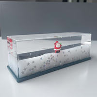 Décoration de Noël à mouvement liquide, papier flottant rouge et vert avec paillettes, magie des fêtes pour la maison et le bureau
