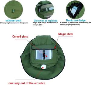 Capot anti-poussière <span class=keywords><strong>sablage</strong></span> masque <span class=keywords><strong>de</strong></span> <span class=keywords><strong>protection</strong></span> <span class=keywords><strong>pour</strong></span> bricolage peinture travail du bois sableuse casquette <span class=keywords><strong>de</strong></span> <span class=keywords><strong>protection</strong></span> toile châle - Product Image 5