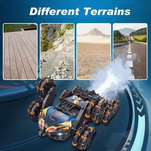 Coche de Acrobacias RC GF2330 de <span class=keywords><strong>Ocho</strong></span> <span class=keywords><strong>Ruedas</strong></span> con Movimiento Oscilante y Rociado de Agua, Conducción Lateral, Regalo para Niños, Precio de Fábrica - Product Image 5