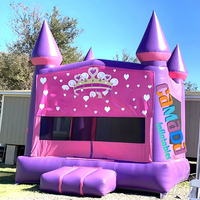 Château gonflable pour filles, structure de saut gonflable de qualité commerciale avec bannière personnalisée pour location événementielle