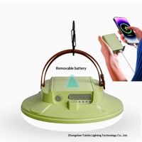 Nouvelle lampe de camping DL-388 LED, éclairage d'urgence extérieur, commande par bouton, batterie externe détachable pour stands, marchés nocturnes, usage domestique portable