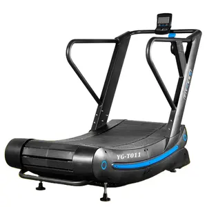 YG-T011 YG Fitness komersial penjualan terbaik kurva Treadmill tanpa mesin lari daya disesuaikan