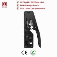 Pince à sertir Ethernet RJ45 en acier pour connecteurs, pince manuelle avec poignée souple, taille de fil 22-23 AWG, outil de sertissage pour fiches modulaires