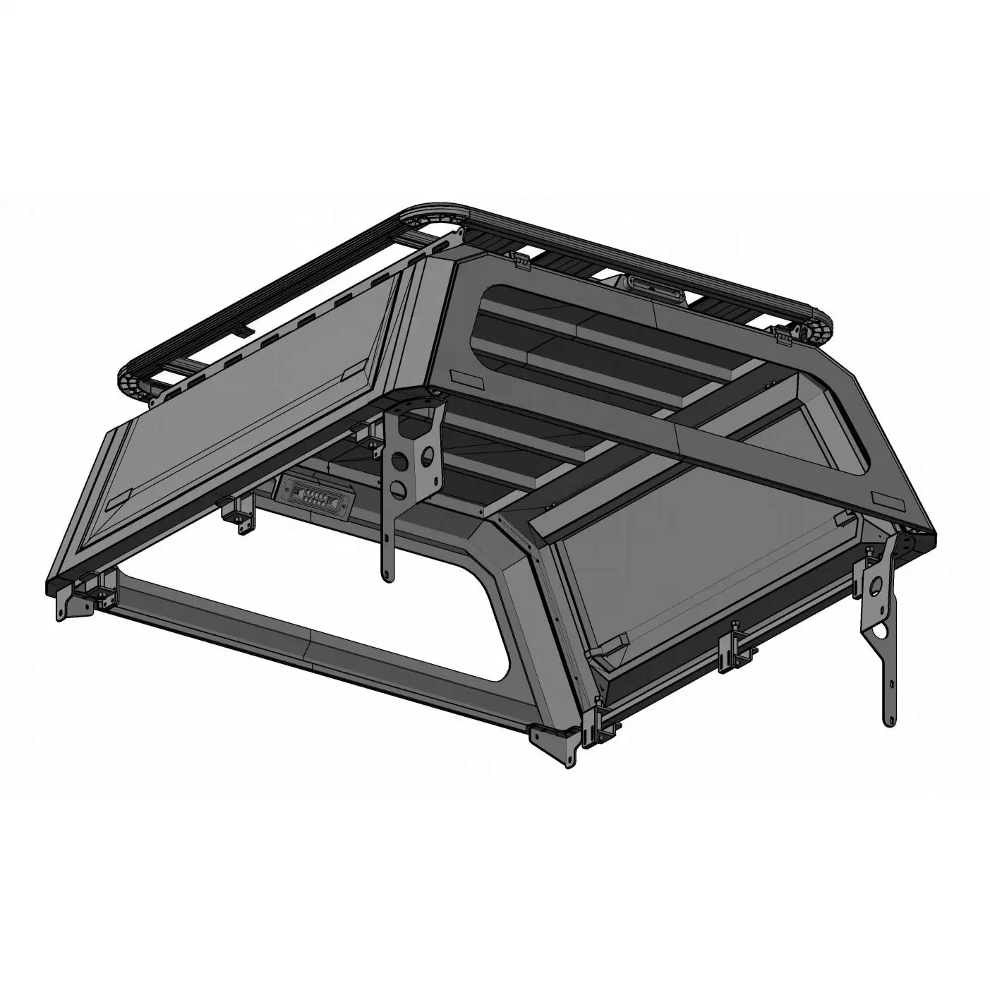 Truk Pickup Kanopi Aluminium Hardtop Topper 4X4 Aksesori untuk Hilux Revo & Vigo