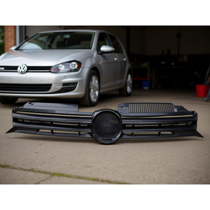 Parrilla Delantera de Plástico Negra para Volkswagen Golf 2009-2013 (RPC) - Pieza de Repuesto para Carrocería, Nueva Condición, Ajuste Específico - Product Image 1