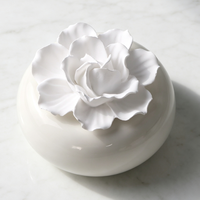 Diffuseur de parfum en céramique solide, pierre aromatique parfumée aux fleurs, fait main, pour la maison, huile essentielle, désodorisant