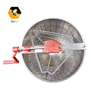 Extracteur de miel manuel 3 cadres, Nouveau modèle BH, Moins cher, Grande centrifugeuse manuelle 3 cadres en acier inoxydable pour le miel - Product Image 2