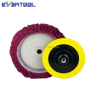 EVERTOOL Laine Disque de Polissage <span class=keywords><strong>Bonnet</strong></span> <span class=keywords><strong>Buff</strong></span> Coussinets Courbés en Laine d'Agneau Tricotés Super Tampon Tampon Tampon en Lana Medium Per Lucidatura - Product Image 5
