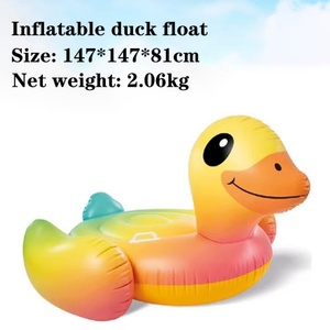 Pato Gigante Inflable para Piscina, Isla Flotante, Animal Acuático Inflable, Flotador de Voleibol Inflable para Piscina - Product Image 2