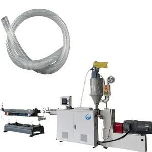 Flexible and collapsible plastic corrugated tubing machine used for medical equipment