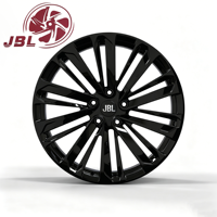 Nouvelles jantes monobloc forgées en alliage d'aluminium de 16 à 24 pouces, noir brillant, multi-branches, 5x112 5x114.3 5x120, ET 25mm, pour Audi