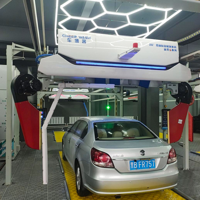 360 Touchless Electric Car Wash Machine with Brushless Stainless Steel Automatic Car Mat Wash