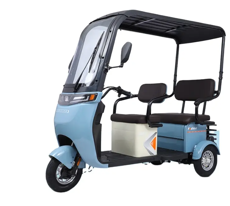 CQHZJ Hot Selling Best Price Electric Tricycle Transport Car Mini Tricycle 3 Wheel Cargo Tricycle Adult Open Body For Passenger