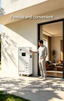 Armoire de batterie au lithium hybride empilable de 16 kWh pour stockage d'énergie sur réseau, 51,2 V 314 Ah, indice de protection IP65, interface CAN, stock UE, UN38.3 CE