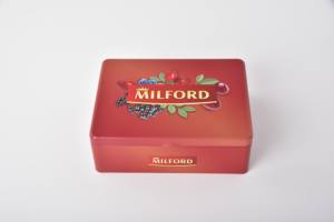 Customizable Divided Recycled <b>Metal</b> Gift <b>Box</b> Candy Chocolate Tin with Recycled <b>Metal</b> Divider ELECTROLYTIC TINPLATE RE 203X157X85 - Product Image 2