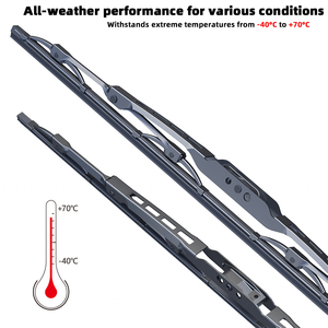 MAO LE HY-401 Spazzola Tergicristallo Universale per <span class=keywords><strong>Auto</strong></span> in Vendita, 14''-28'' Pollici, Gomma Naturale, Telaio in Metallo Nero, Tergicristallo Convenzionale - Product Image 5