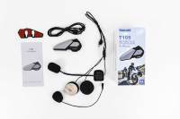 Intercom Bluetooth pour moto T10, 1200 m, 8 motards, puce Qualcomm 5.4, étanche IP67, casque compact