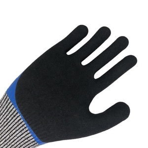 NMSAFETY Nivel 5 Guantes a prueba de cortes Guantes resistentes a cortes Construcción Industrial NBR Guantes DE TRABAJO antideslizantes recubiertos - Product Image 2