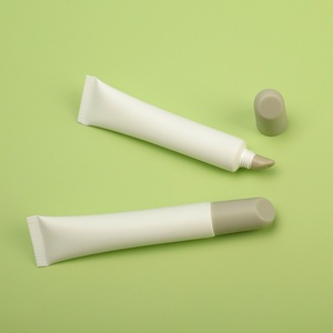Wholesale Custom 10ml <b>Plastic</b> White Cosmetic <b>Tubes</b> for Eye Cream Lip Balm Squeeze <b>Tube</b> - Product Image 4