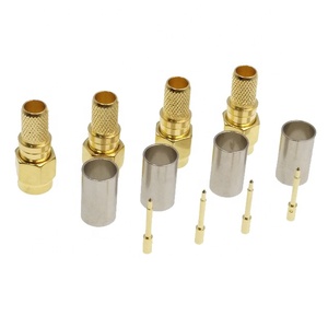 Hot Sale High Quality Sma <b>Plug</b> Connector Crimp SMA Male Connector Brass <b>Adapter</b> ROHS Inner Male for Plastic 50 Ohm - Product Image 4