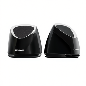 Altavoces para PC Crown de 6 W, Sistema de Audio Compacto de Escritorio, Color Negro - Product Image 3