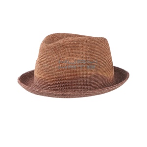 Huayi Brand Summer Short Brim Fedora Raffia Crochet Straw Hats Sun Hats For Beach