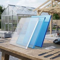 Plaque en polycarbonate résistante aux intempéries et aux UV, plaque en PC résistante aux UV pour auvent de balcon