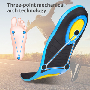 Meilleures ventes de semelles orthopédiques matériau PU haute élasticité Gel avant-pied amortissement du talon absorbant les chocs semelles de soutien de la voûte plantaire - Product Image 6
