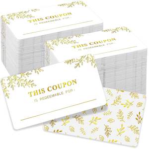 Bons <span class=keywords><strong>de</strong></span> réduction personnalisés imprimés en offset sur papier et carton duplex avec code QR, service d'impression <span class=keywords><strong>de</strong></span> coupons pour la vente au détail et les restaurants - Product Image 1