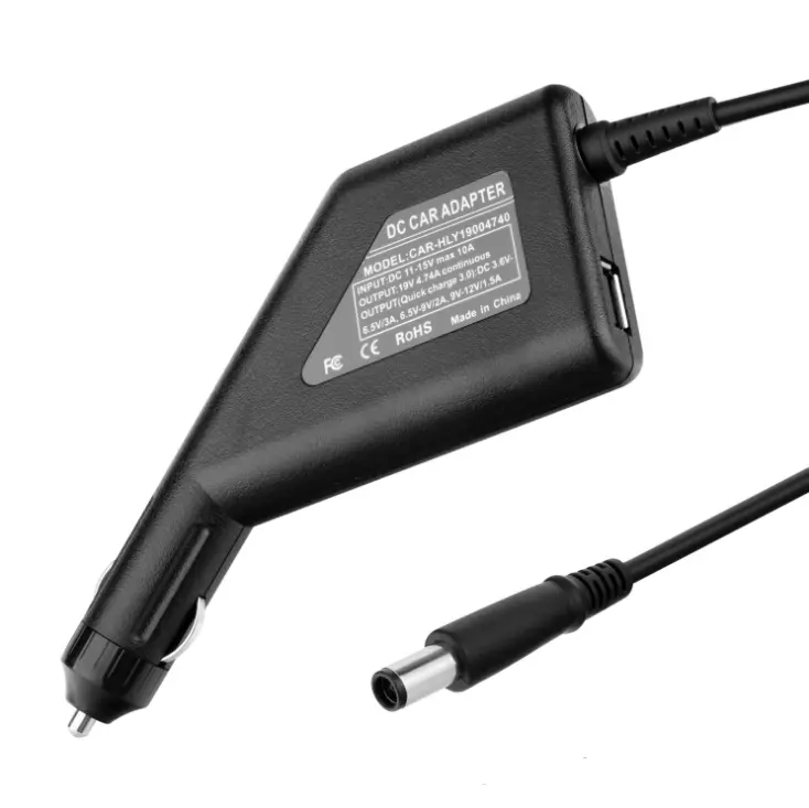 Hot Selling Laptop Power Adapter 60W Notebook Charger 19V 3.16A Car Adapter with USB Charger QC3.0