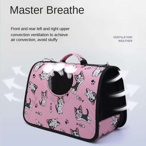 Premium Oxford Fabric Pet Crossbody Bag Foldable Breathable Shoulder Carrier for Small Animals Daily Outing - Product Image 2