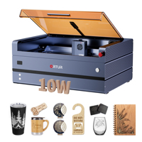 Graveur laser CNC portable ORTUR H20 10W à diode pour projets de bricolage, marquage du bois, du métal, de l'acrylique et de la pierre