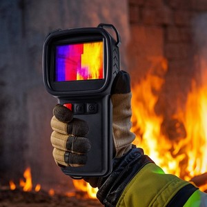 Caméra thermique portable pour les opérations de sauvetage d'urgence en lutte contre les incendies, résolution 384*288/256*192, infrarouge, écran LCD TFT 3,5 pouces - Product Image 4